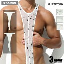 G-Station/ジーステーション SP5生地 ムタンガ マンキニ サスペンダー 男性下着 メンズ 上下一体型インナー 透け 花柄 桜 星 星柄 羽