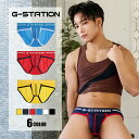 メンズビキニ ブリーフ G-station/ジーステーション 極薄水着系生地 ウエストバンド付き メンズビキニブリーフ 男性下着 セクシー ローライズ ストレッチ フィット メンズビキニ