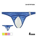 メンズTバック G-Station/ジーステーション 透けフロント バイカラー Tバック メンズ 男性下着 セクシー ローライズ