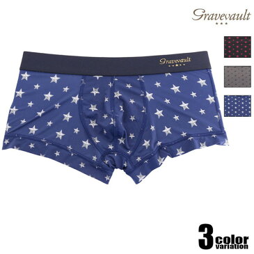 Gravevault/グレイブボールト Star Studs Low-rise 星柄 ボクサーパンツ 男性下着 メンズ パンツ