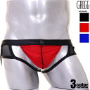 GreggHomme/グレッグ オム RING MY BELL JOCK フェイクレザー メッシュ リング Yバック ジョックストラップ 男性下着 メンズ パンツ セクシー