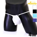 メンズTバック【La-PommeHomme/ラポーム・オム】 MFS生地 フロント立体カップ 立体縫製 凸フロント Tバック 下着 メンズ アンダーウェア パン...