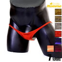 【La-PommeHomme/ラポーム・オム】 ユニセックス メタリック 脇重ね ハーフバックビキニ 下着 メンズ アンダーウェア パンツ 男女兼用 セクシー ...