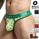 MaleBasics/メイルベーシックス Malebasics Seey Pouch Thong 立体縫製 総柄 光沢 スイカ スクエアボクサー Tバック 男性下着 メンズ パンツ セクシー