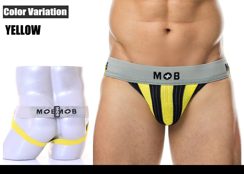 MaleBasics/�ᥤ��١����å��� MOB STRIPE CLASSIC JOCK Y�Хå� ����å����ȥ�å� �������� ��� �ѥ�ġ���������