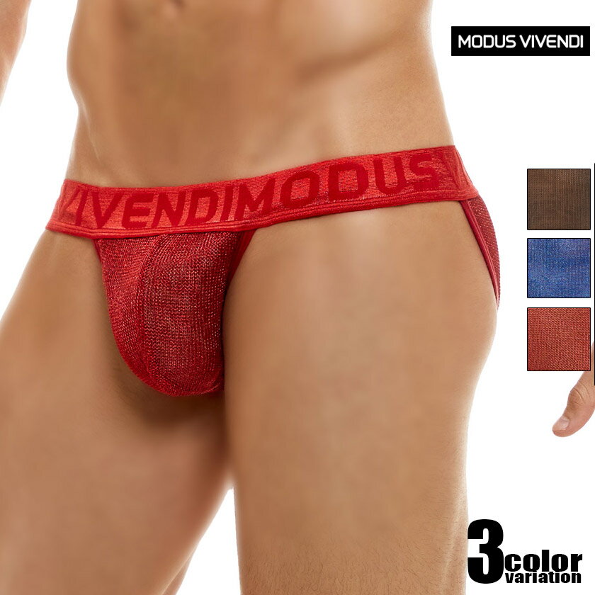 ModusVivendi/モダス ビベンディ Armor Tanga Brief シースルー フルバック ハイカットレッグ 透け ローライズ ラメ キラキラ ビキニブリーフ 男性下着 メンズ パンツ