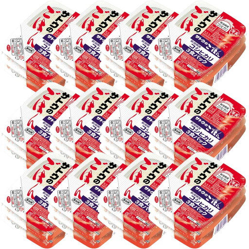 サトウ食品 サトウのごはん 新潟県産コシヒカリ 200g 3食パック×12袋 計36食セット サトウ食品 サトウのごはん 新潟県産コシヒカリ 200g 3食パック×12袋 計36食セット