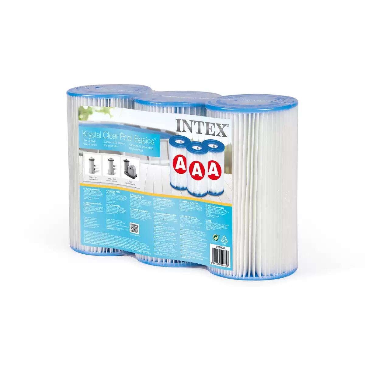 樂天商城 - インテックス フィルターカートリッジ プール浄化ポンプ用 3個入り 29003 INTEX Aタイプ 交換用フィルター