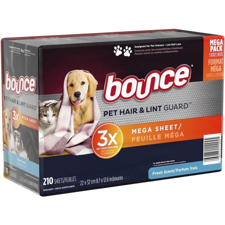 バウンスシート ペット 1箱 210枚入り メガサイズ フレッシュ 2倍サイズ 効果 3倍