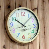 ポップな名入れ掛け時計