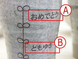 【送料無料】名入れビールグラス名入りpresent【名入れギフト・ペアギフト】美濃焼名入れペア一口ビアカップ【楽ギフ_名入れ】【楽ギフ_包装】【RCP】