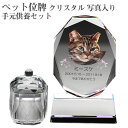 【ペット位牌】【オーダーメイド・ペット位牌・クリスタル位牌】【ペット仏器・ペットメモリアル】【ペット供養】メモリアルクリスタル オーバル PHOT用 手元供養セ...