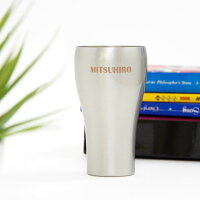 錫メッキHANA名入れタンブラー300ml艶消し