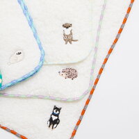 名入れ刺繍ハンカチやわらかタオルハンカチ&くまのマックス