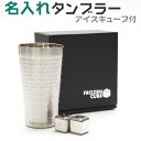二重断熱 名入れタンブラー アイスキューブ付名入れ ビアグラス タンブラー 誕生日プレゼント名前入り ビールグラス ぐらす present 【名入れギフト・退職...