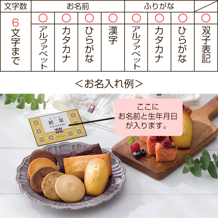 名入れプレミアムパウンドケーキ・クッキー＆今治オーガニックコットンタオル CPT-30A