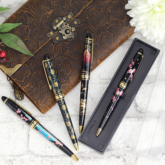 ボールペン ギフト 漆芸ボールペン 全4種 国内加工 箱入り ノック式 ボールペン 男性 女性 高級 ギフト 贈り物 文房具 文具 ペン 父の日 誕生日 就職 ...