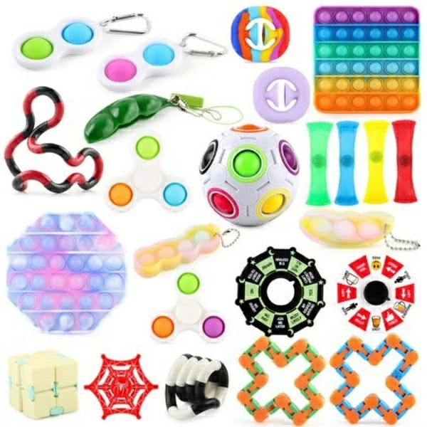 プッシュポップ ストレス解消グッズ スクイーズ玩具 ハンドスピナー 大サイズ 知育...