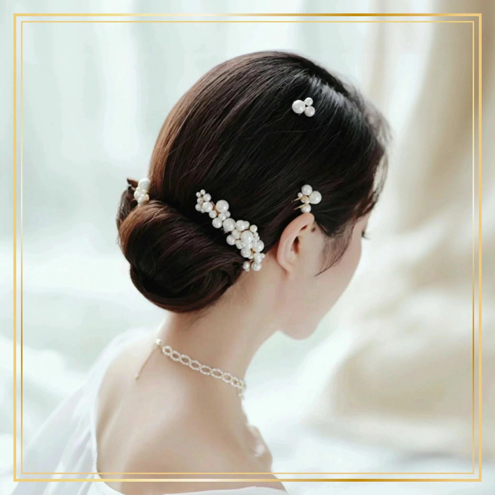 馨琳閣のアクセサリー 特典　5つセット 髪飾り 花 花飾り 和装 ヘアアクセサリー 入学式 卒業式 結婚式 披露宴 成人式 ウェディン｜アングル3