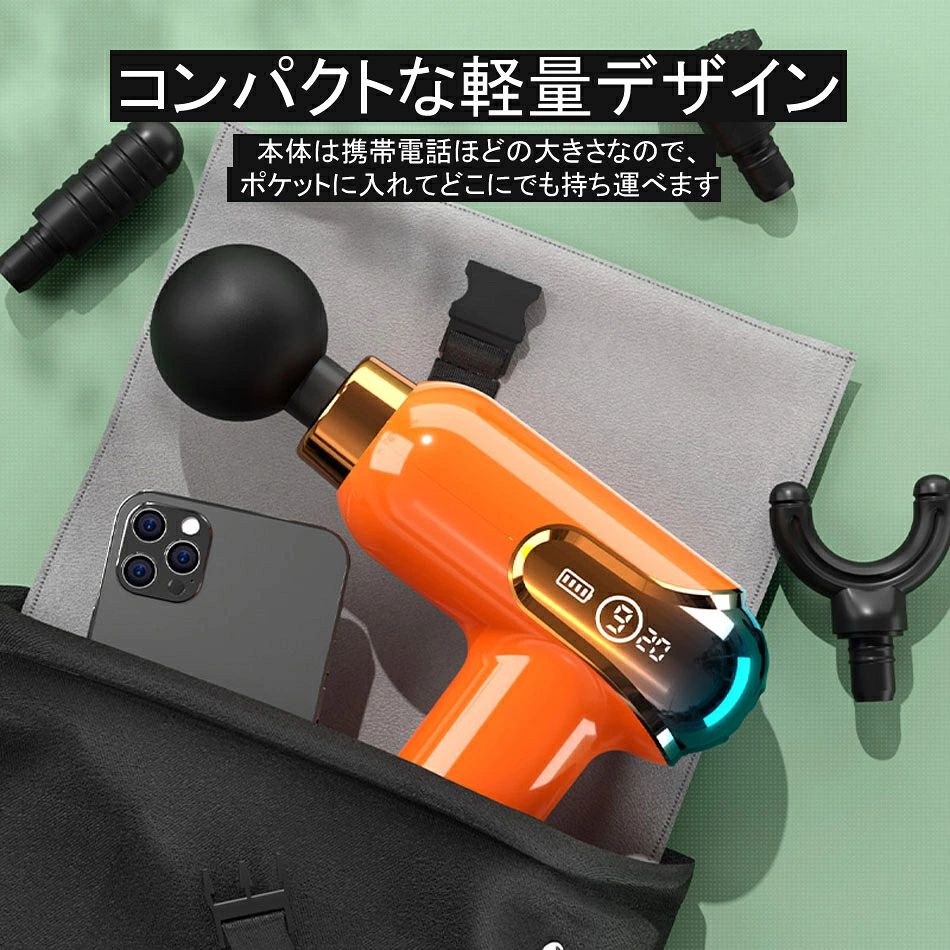 リリース ミニ ハンディガン ガン マッサージ 電動 筋膜リリースガン マッサージガ...
