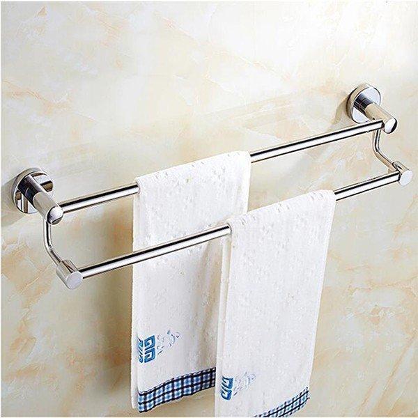 洗面所用品 日常用品 おしゃれ 物干し タオルホルダー 【長さ選択】40cm、50cm、60cm、70cm☆洗面所やバスルーム、キッチンにご使用に最適です。☆室内の利用空間を拡大できるのタオルや小もの掛けスタンドです。商品詳細材質：ステンレス耐荷重：15kg/5kg取り付け：穴あけ/接着剤梱包リスト：タオルスタンド1個、ねじ【接着剤】：別購入注意・長さとの指定がなしの場合に、70cmの手配させていただきます。※接着剤で取り付けると、壁面の材質により、落ちる場合にもございます、事前にご確認ください。※モニター設定や光の加減等によって実物と画像のカラーが若干異なって見える場合がございますので、予めご了承ください。※本体寸法表記につきましては、測り方により若干の誤差が生じる場合もございますので、許してください。