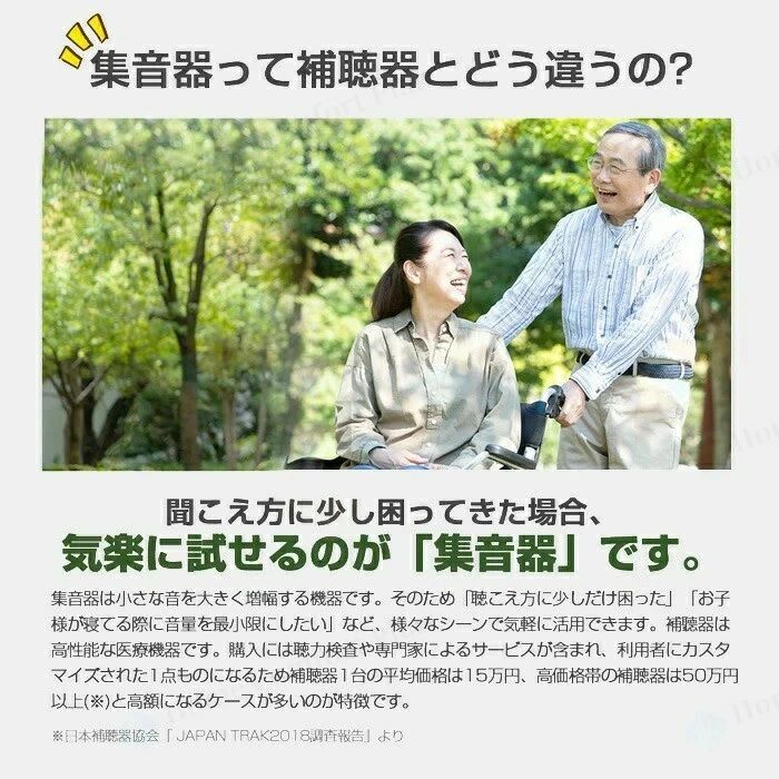 おしゃれ 介護 軽度から中等 長時間稼働 充電式 耳掛け式 最軽量 お中元 お年寄り ...
