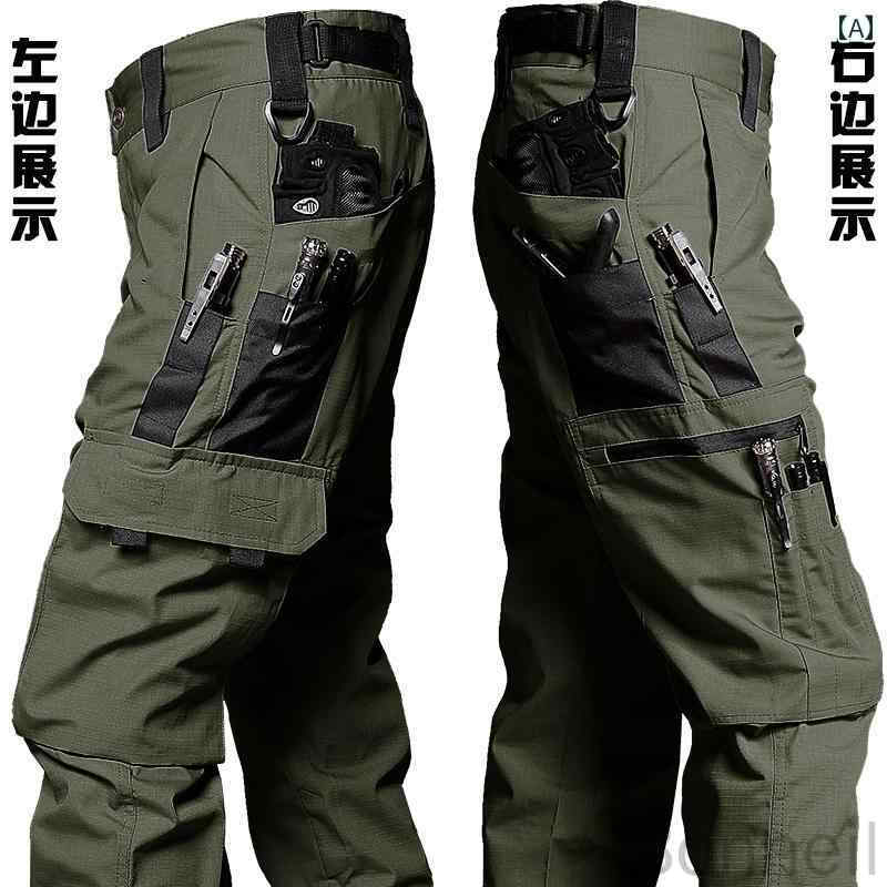 馨琳閣の防水 高機能 タクティカルパンツ メンズ 男性用 特殊部隊向け 多機能ポケット付き 迷彩柄 作業用ワークパンツ 通勤 普段使い カジュアルパンツ 軍用設計で耐久性抜群 軽量で動きやすい最新モデル｜アングル2