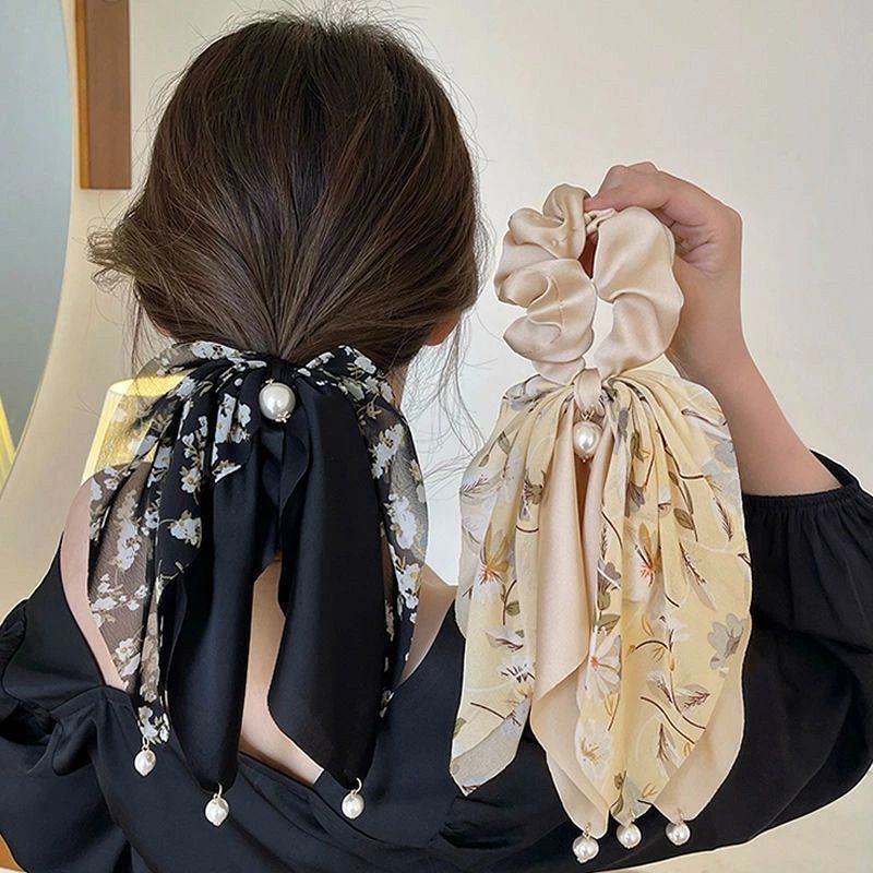 ヘアアクセサリー 髪飾り 送料無料 スカーフ柄 ヘアアクセ 大人っぽい アレンジ ヘ...