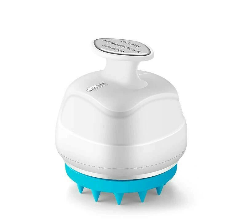 電動頭皮ブラシ 電気マッサージ シリコン シャンプーブラシ プロフェッショナル マッサージヘッド かゆみ ブラシ クリーニング 頭皮 - 3