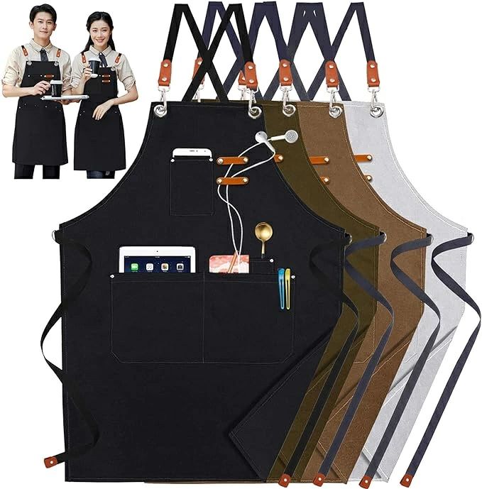【 新製品が市場に登場】エプロン メンズ 女性 おしゃれ 美容師 カフェ風 大きいサ...