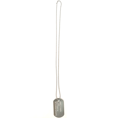 DOGTAG ドッグタグ 認識票 1枚 サイレンサー無し