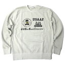 HOUSTON PIGMENT PRINT SWEAT USAAF ナチュラル