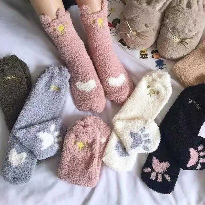5足セット フットウエア ソックス くつ下 小物 あったか 室内履き レディース 雑貨 モコモコ 送料無料 ルームソックス もこもこ 靴下 ふわふわ 靴下 暖かい 冬 もこもこ靴下