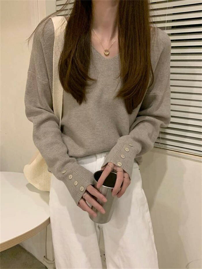 通勤 春秋 長袖ブラウス レディース 秋 春 オフィス 秋服 着回し ス 重ね着 送料無料 ニット 白 切り替え Vネック 秋冬 日常 新作 普段使い もっちり 着痩せ 洗える 無地 ディリー ジュアル 体型カバー 着心地 薄手 長袖 ゆったり 黒 無地ブラウス セーター