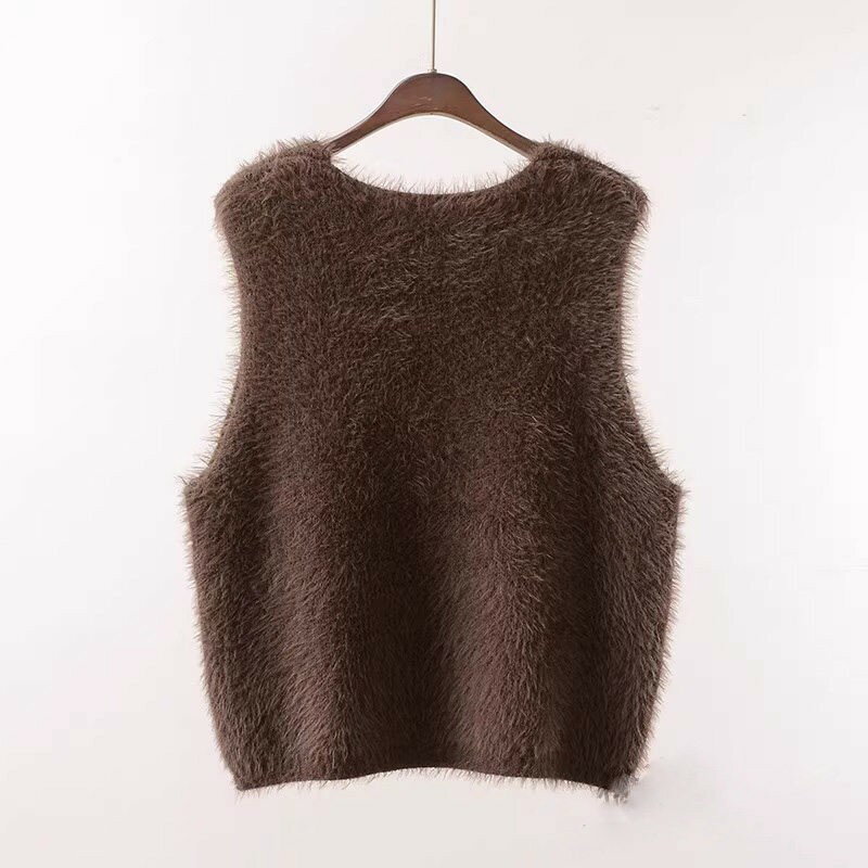 秋冬 ニット 大きいサイズ ニット Vネック レディース 体型カバー シャギー シャギーニット ス ショート丈 おしゃれ ゆった プルオーバー レビュー特典あり】シャギー 無地 Vネック