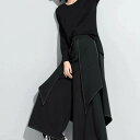 アシンメトリー 2XL XL 衣装 おしゃれ スカーチョ ダンス ハカマパンツ ゆったり ワイドパンツ 袴パンツ パンツ 大きいサイズ ゴシック S スカート風 個性派 変形 サルエルパンツ ヴィジュアル系 L M ビッグシルエット 袴 モード系 3XL