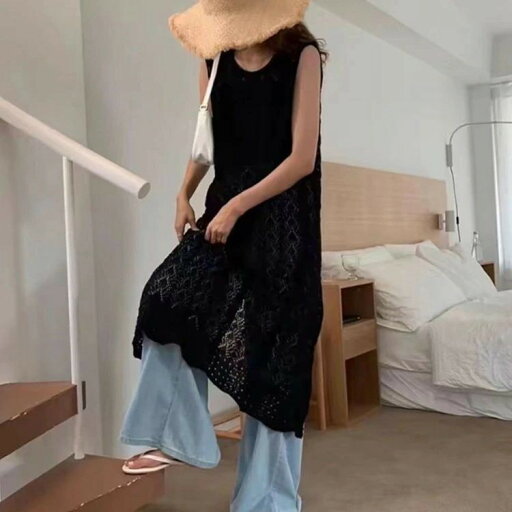 お洒落 かぎ編み 体型カバー ニット レイヤード 旅行 レディース 薄手 前後2WAY 春夏 カジュアル 透かし編み ロング丈 サマーカーディガン 羽織り ジレ シンプル ロング 透け感 夏服 無袖 着痩せ お洒落 かぎ編み 体型カバー ニット レイヤード 旅行 レディース 薄手 前後2WAY 春夏 カジュアル 透かし編み ロング丈 サマーカーディガン 羽織り ジレ シンプル ロング 透け感 夏服 無袖 着痩せ