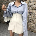 ミニスカート アシンメトリー レザー カジュアル イレギュラーヘム セクシー 無地 イレギュラーヘムデザインスカート バックジッパー 2color ガーリー キレカジ Aライン タイトスカート レディース スカート ハイウエスト 大人カジュアル