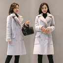 秋 春 レディース ピンク 30代 チェスターコート エレガント グレー ロング丈 20代 アウター ロングコート カジュアル 大きいサイズ 可愛い 50代 冬 40代 コート フェイクファー おしゃれ かっこいい フェイクムートンコート