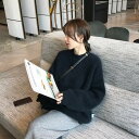ナチュラル グレー ス おしゃれ 冬 クルーネック セーター 可愛い 暖かい フェミニン 30代 40代 シンプル ニット 20代 モヘア 大人 長袖 カジュアル 体型カバー ふわふわ ブラック ゆったり 秋 黒 レディース 50代 春