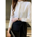 20代 50代 カジュアル おしゃれ 上品 薄手 グリーン コーデ カットソー ホワイト 韓国 40代 レディース 冬 大人 ス 緑 長袖 春 秋 可愛い ブラウス シャツ 白 オフィス アシンメトリー 30代