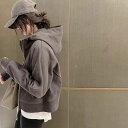 ショート丈 シンプル 春 ホワイト 冬 ジップアップ カーディガン パーカー 50代 30代 羽織り グレー ゆったり フェミニン 40代 ス 20代 秋 カジュアル スウェット 長袖 フーディ 可愛い 白 スポーティ 大人 レディース