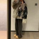 秋 ボア もこもこ ステンカラー ジャケット 可愛い コート チェスター 30代 40代 体型カバー グレー 20代 50代 羽織り アウター 春 エレガント ゆったり カジュアル ブルゾン 大人 レディース シンプル 冬 フェミニン