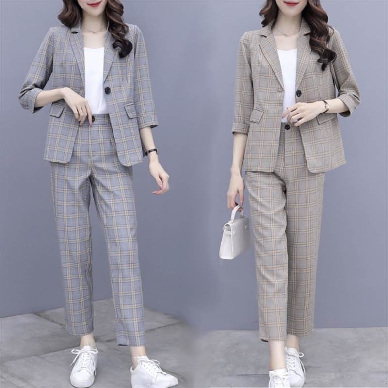 クロップドパンツ セットアップ 上品 S グレー XL テーラードジャケット M 個性的 かわいい お出かけ 存在感 送料無料 モダン こなれ感 シンプル 7分袖 コーヒー 大人可愛い セットアップ アウター レディース 主役級 前開き 2XL フェミニン カジュアル L 羽織(4)