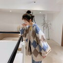 ボタン かわいい おしゃれ レディース XL 厚手 送料無料 S カーディガン 大人可愛い カーディガン L ニット もこもこ 襟なし グレー 冬 大人 ワイド...