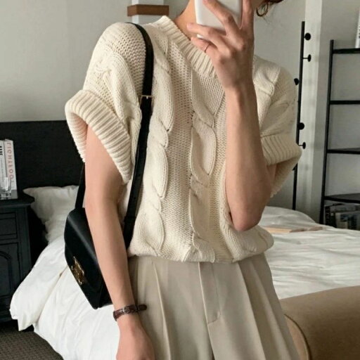 ツイスト ロールアップ 秋冬 大人可愛い ガーリー ケーブルニット ス お出かけ デート シンプル ツイスト ロールアップ 秋冬 大人可愛い ガーリー ケーブルニット ス お出かけ デート シンプル