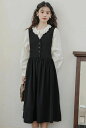 秋 A ミモレ丈 大人可愛い おしゃれ スカート オーバーオール 冬 サロペット 春 ライン 刺? ロング ゆったり ワンピ 送料無料 ポケット付き コーデやすい カジュアル ジャンスカ フリル シャツ シャツブラウス ジャンパースカート オールインワン レディース