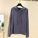 ス ストレッチ カジュアル 大きいサイズ ルームウエア フード付き レディース 薄手 春服 大きいサイズ 長袖 無地パーカー 春物 おしゃれ フード付きパーカー...