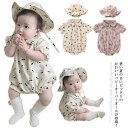 女の子 赤ちゃん服 サロペット ベビー服 ロンパース キッズ ベビー かわいい 春夏 出産祝い 綿 オールインワン 乳児 オーバーオール プレゼント 花柄 お洒...