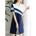 レディース polo ロングワンピース 性用 おしゃれ 体型カバー 半袖 ゴルフウエア Aライン スリム 送料無料 シャツワンピース ゴルフワンピース 大きいサ...